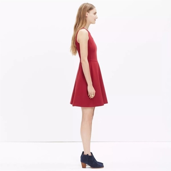 Dark red Madewell midi dress - Picture 12 of 13